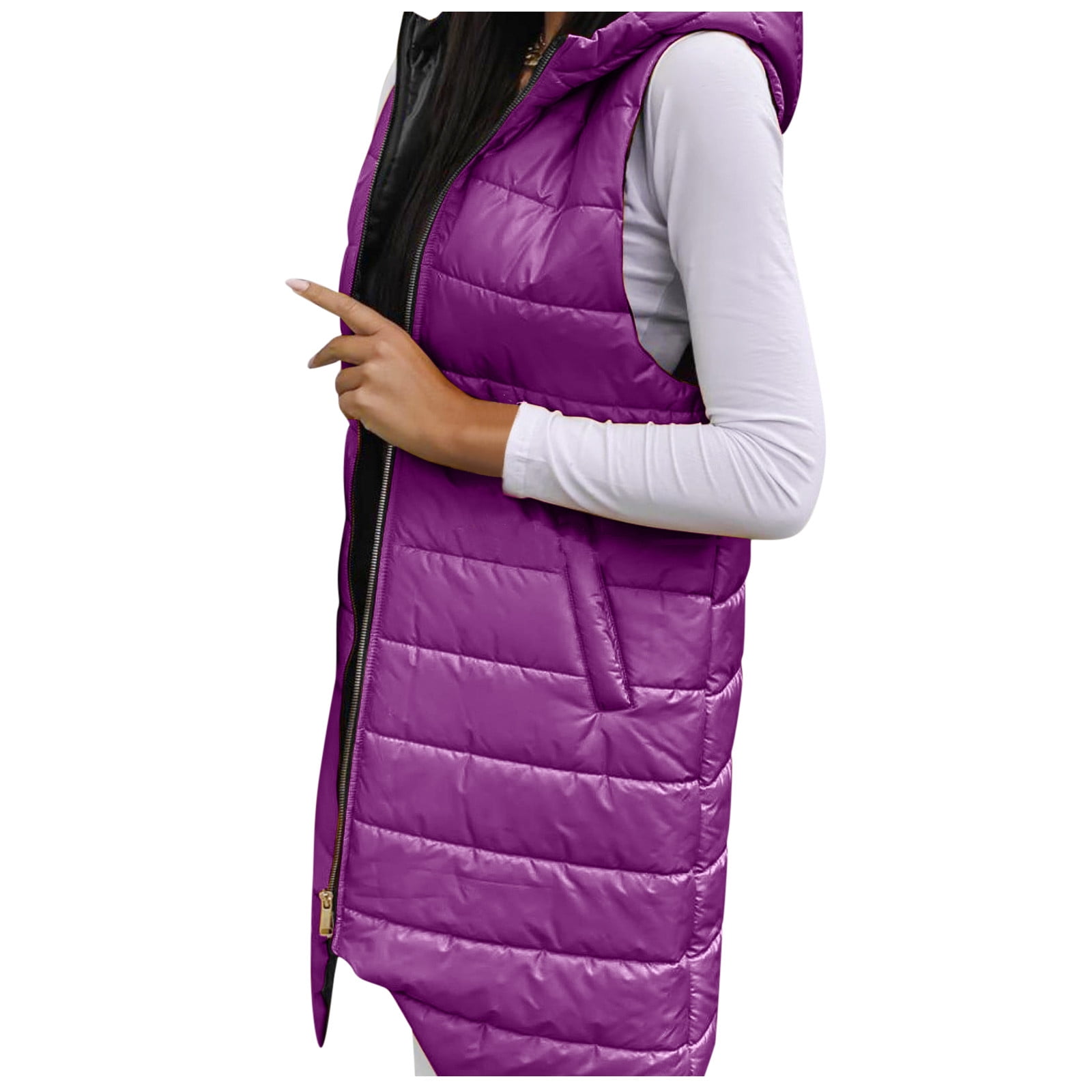 Purple long vest best sale