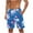 Navy, variant on MELDVDIB Mens Swim Trunks Big & Tall Swimsuit Elastic Waist Floral Print Swim Board Shorts Bathing Suit Summer Casual Hawaiian Beach Shorts with Pockets Dark Blue 4XL