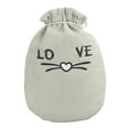 thumbnail image 3 of EARKITY Hot Water Bag, Hot Water Bottle, Warm Water Bag Pouch, Hand Feet Warmer, Ideal for Menstrual Cramps, Neck and Shoulder Pain Relief, 3 of 5