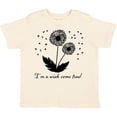 thumbnail image 3 of Inktastic I'm a Wish Come True Dandelion in Black Boys or Girls Toddler T-Shirt, 3 of 5