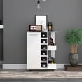 thumbnail image 2 of RST Brands Armoire de Barre de Placage Lindon MDF en Placage Blanc, 2 of 6