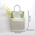 thumbnail image 7 of 2 Pcs Wall Hanging Storage Bag, Cotton and Linen Waterproof Closet Storage Bag, Over The Door Hanging Storage Organizer, for Bedroom, Bathroom, Hallway, Entryway(Grey, 7 of 7