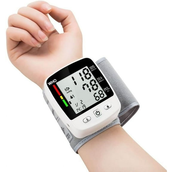 Wrist Cuff Blood Pressure Monitor,Blood Pressure Monitors for Home Use, Blood Pressure Machine with Voice Broadcast