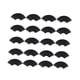 thumbnail image 1 of 20 hojas de papel en forma de abanico para dibujar y manualidades escolares. Negro, 1 of 9
