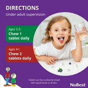 NuBest Tall Kidz, Multivitamins and Minerals Supports Growth & Develop, Berry Flavor, 60 Chewable Count