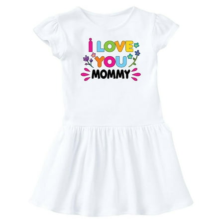 

Inktastic I Love You Mommy with Flowers Gift Baby Girl Dress