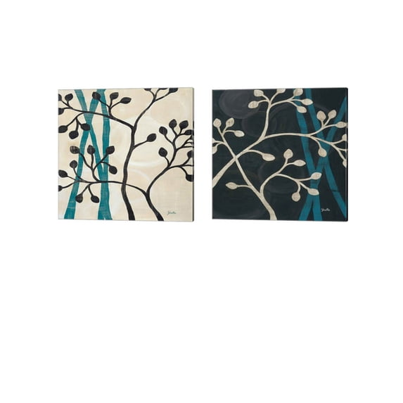 Great Art Now Spring Buds by Yvette St. Amant 2 Piece Canvas Art Set Each 14W x 14H