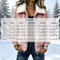 thumbnail image 3 of Women's Soft Fuzzy Jacket, Stylish Zip Front Fall Winter Outerwear with Sherpa Trim, 3 of 8