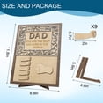 thumbnail image 3 of Personalized Father's Day Gift for Dad, Custom Wooden Plaque with Kids Names, Best Dad Ever Family Keepsake Sign, 3 of 8