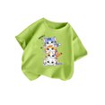 thumbnail image 2 of Tiijoy Girls Cartoon Cat Graphic T-Shirt Cotton Short Sleeve Crew Neck T Shirt, Sizes 3-12, 2 of 4