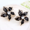 thumbnail image 3 of Ayyufe Fashion Women Rhinestone Flower Statement Pendant Necklace Earrings Set, 3 of 3