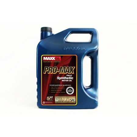 (6 pack) (6 Pack) Maxx Oil 5W40 Pro Max Fully Synthetic Motor Oil - 5 quart