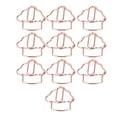 thumbnail image 4 of 50 Pcs Pinces à Papier Forme de Crème Glacée Or Rose Antirouille Électroplaqué Mini Pinces à Papier en Métal pour Classification des Fichiers, 4 of 8