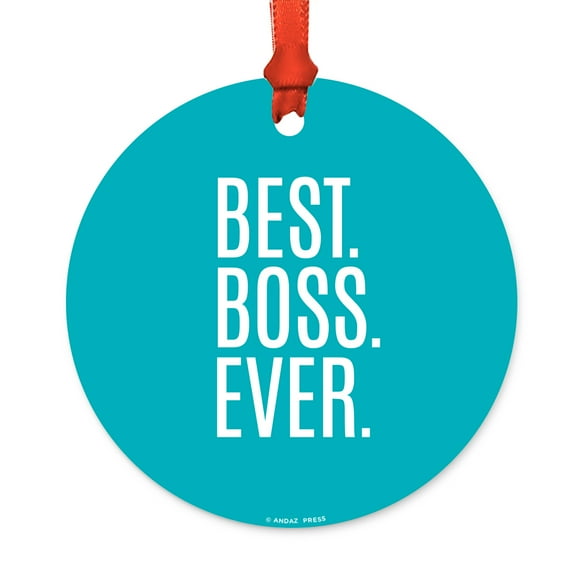 Round Metal Christmas Ornament, Best Big Sister Ever, Includes Ribbon and Gift Bag, Birthday Present Gift Ideas