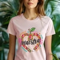 thumbnail image 5 of Maestra Serape Heart Pencil T-Shirt, Bilingual Teacher Shirt, Azalea, Size S, 5 of 6