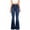 Blue, variant on Azrian Women High-waist Wide-legged Casual Pants Teenagers Classic Denim Skinny