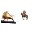 thumbnail image 1 of Escultura De Caballero Toro, Acrílico, Buey, Mesa, Estatua Abstracta, Figura De Ganado, Centro De Mesa, Decoración Del Hogar, Regalo Impermeable, Decoración De Escritorio, Entrada Del, 1 of 8