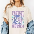 thumbnail image 2 of Protect Our Ocean T-Shirt – Save the Sea Graphic Tee with Whales, Sea Turtle, Seahorse, Marine Life Conservation Shirt, Eco-Friendly Gift for Ocean Lovers, Divers & Environmentalists, 2 of 7