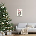 thumbnail image 2 of Stupell Indtries Merry Sentiment Christmas Gnome in Plaid Holly Stocking,16 x 20,Design by Darlene Seale, 2 of 4