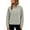Gray, variant on Caywon Cozy Women's Half Zip Fleece Sweatshirt with Stand Collar and Kangaroo Pocket, Loose Fit Long Sleeve Pullover for Fall and Winter