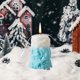 thumbnail image 5 of Vela perfumada con forma de columna romana geométrica navideña, elegante degradado azul y blanco con estrellas para decorar el hogar o regalar, cera aromática para árboles navideños., 5 of 6