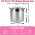 thumbnail image 4 of HOMKULA Water Bath Canning Pot with Rack and Lid, Steam Canner with Canning Supplies Starter Kit, 9 Pieces, Stainless Steel, Pink (Induction/Glass Top Stove Compatible), 4 of 6