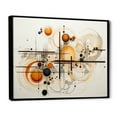 thumbnail image 2 of Designart "Conceptual Abstracts Orange and Beige Line Art" Modern Floater Framed Canvas Wall Art, 2 of 7