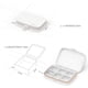 thumbnail image 3 of Yjmei Pastilleros 4 Compartimentos, Caja De Medicina Portátil para Viajes Y Exteriores, Pastillero De Plástico (Blanco, Seis Rejillas)-phwj, 3 of 5
