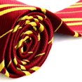 thumbnail image 4 of Corbata informal para hombre perfecl estrecha delgada con rayas amarillas, 4 of 8