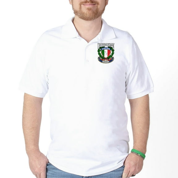 CafePress - World's Greatest Italian Nonno Golf Shirt - Golf Shirt, Pique Knit Golf Polo