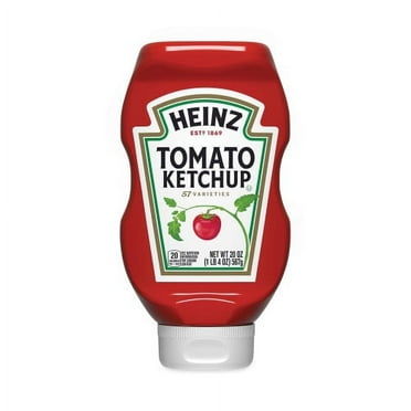 Heinz Tomato Ketchup Squeeze Bottle, 20 oz Bottle, 3/Pack, Each