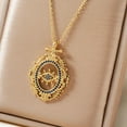 thumbnail image 4 of Elegant Evil Eye Pendant Necklace, Gold Chain with Boho Trendy Enamel Minimalist Charm for Protection & Style Dainty Fashion Statement Layering Jewelry for Women, 4 of 6