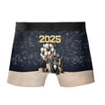 thumbnail image 2 of Happy New Year French Bulldog Welcome 2025 Balloon Firework Party All Over Print Boxer Briefs Underwear for Men Dad Dog Lover Gifts - 01014, 2 of 6