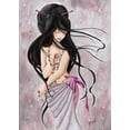 thumbnail image 2 of Rhumeur, Aurelie 11x14 Black Ornate Wood Framed with Double Matting Museum Art Print Titled - Lilou Jewel, 2 of 4