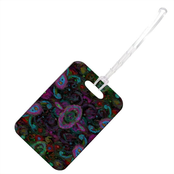 KuzmarK Luggage Travel Bag Tag - Paisley Painting