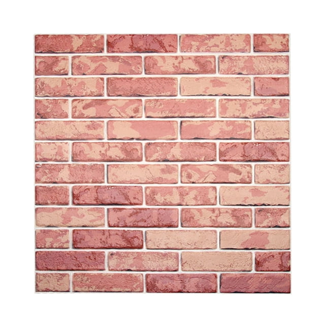 New PE Foam 3D DIY Wall Decor Embossed Brick Stone Color tile splicing