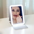 thumbnail image 5 of iHome Travel Mirror with Light and Adjustable Stand, Shatterproof Makeup Mirror with Rechargeable Battery  White, 5 of 5