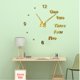 thumbnail image 3 of Reloj de pared DIY 3D sin marco Diseño moderno grande Silencioso Etiqueta de la pared Reloj Autoadhesivo Relojes de pared Creativo Ajustable Sala de estar Hogar y oficina Hermosa decoración Regalo Xemadio LL-0298, 3 of 6