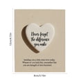 thumbnail image 3 of Heart Shaped Cards Acrylic Scripture Souvenir with "Friends Always Love Each Other" Inspirational Gift for Friend, 3 of 7