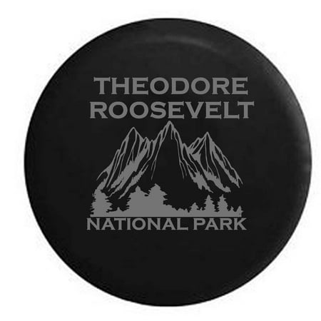 - Theodore Roosevelt National Park North Dakota Trailer Spare Tire Cover Vinyl Stealth Black 33 in