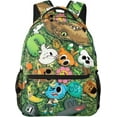 thumbnail image 2 of Anime The Amazing World of Gumball Backpack Canvas Funny Couple Backpacks 3D Large Capacity Travel Bags Gym Daypack Unisex, 2 of 7