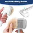 thumbnail image 5 of Self Cleaning Slicker Brush - Negative Ion Pet Grooming Brush Suitable for Dogs & Cats,  Shedding & Haired Pets, 5 of 7