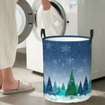 thumbnail image 4 of Picia Christmas Trees Large Laundry Basket, Waterproof, Freestanding Laundry Hamper, Collapsible Tall Clothes Hamper with Extended Handles-Medium, 4 of 8