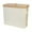 beige, variant on deevoka Toilet Paper Holder with Bamboo Lid Accessories,Folding Toilet Paper Roll Storage,Toilet Paper Storage Basket for Closet,Dorm grey