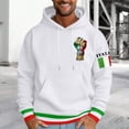 thumbnail image 2 of Valora Men Sweatshirt Men's Hoodies Sweatshirts Casual Fashion Sweater with Comfortable Fit for Daily Wear Stylish Italian Print Letter Hoodie Autumn Winter Menswear White 2XL, 2 of 4