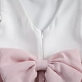 thumbnail image 6 of BemeyourBBs Kids Toddler Girl Bowknot Tulle Tutu Dress Newborn Ruffle Bead Formal Dress Princess Wedding Bridesmaid Birthday Party Pageant Baptism Dresses, 6 of 8