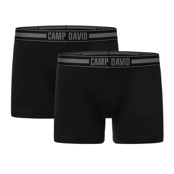 Camp David Men Boxer Shorts Cotton Black Xl