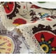 thumbnail image 5 of Xiao Hua Mantel rectangular de algodón y lino con encaje floral para decoración de mesa de cocina y comedor, 140 x 180 cm, 5 of 5