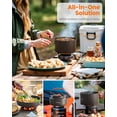 thumbnail image 2 of Kit de utensilios de cocina para acampar Fitense para 2 a 3 personas, 22 unidades, 2 of 8