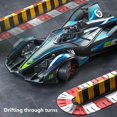 thumbnail image 4 of High-Speed RC Drift Car, 2.4G Remote Control Racing Toy, Rechargeable Stunt Vehicle with LED Lights, Outdoor Boys Girls Gift, Blue Durable Plastic Car, 4 of 9
